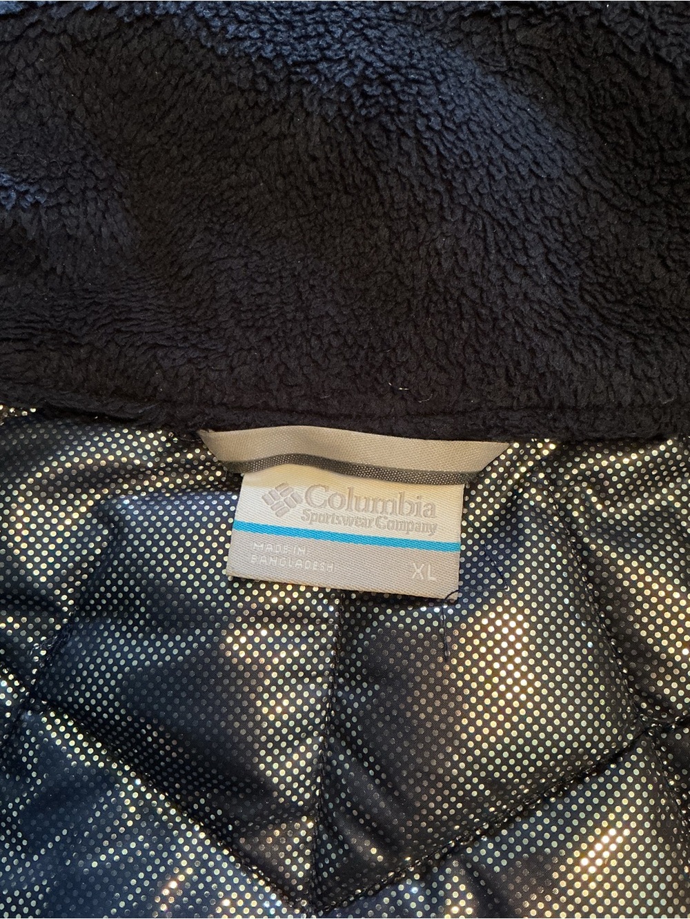 Columbia Navy Quilted Puffer Jacket XL - Picture 8 of 10